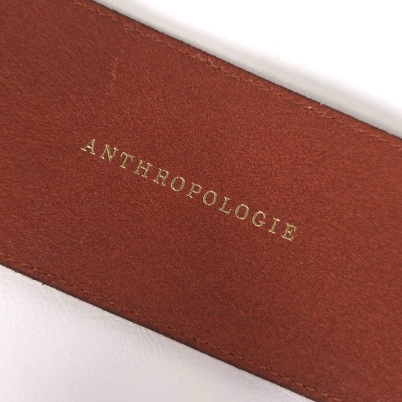 ANTHROPOLOGIE New SMALL Wide Corset Curved Belt GENUINE LEATHER WaistStyle Cedar main image 8